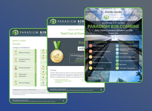 Znode Awarded 22 out of 24 Medals in the 2026 Paradigm B2B Combine Enterprise and Midmarket Editions
